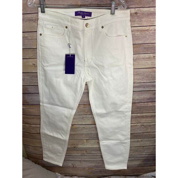 Ralph Lauren Purple Label Women’s White Jeans Size 29 NWT $590 MSRP Luxury Denim - Picture 2 of 13
